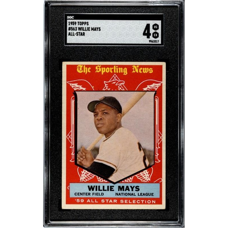Willie Mays 1959 Topps All Star #563 SGC 4