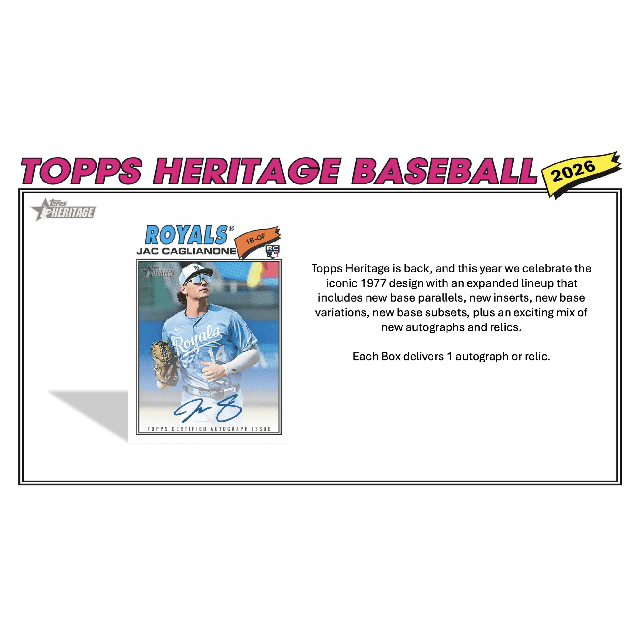 2026 Topps Heritage Baseball Hobby 12-Box Case