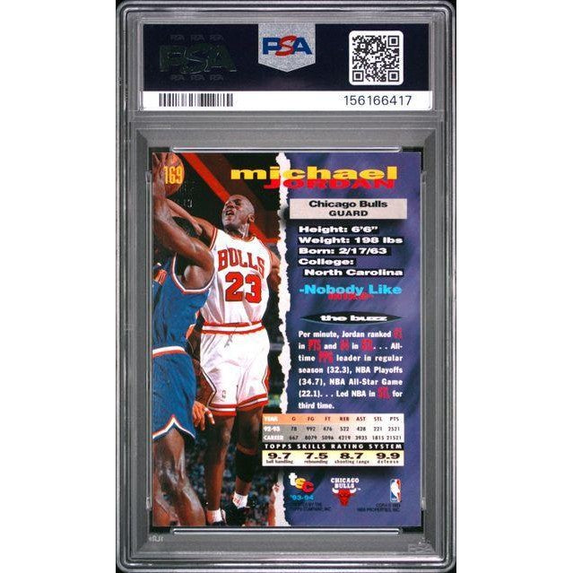 Michael Jordan 1993 Stadium Club PSA 8