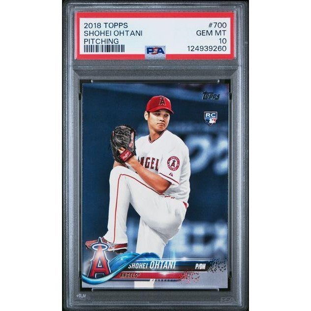 Shohei Ohtani 2018 Topps Baseball Pitching #700 PSA 10