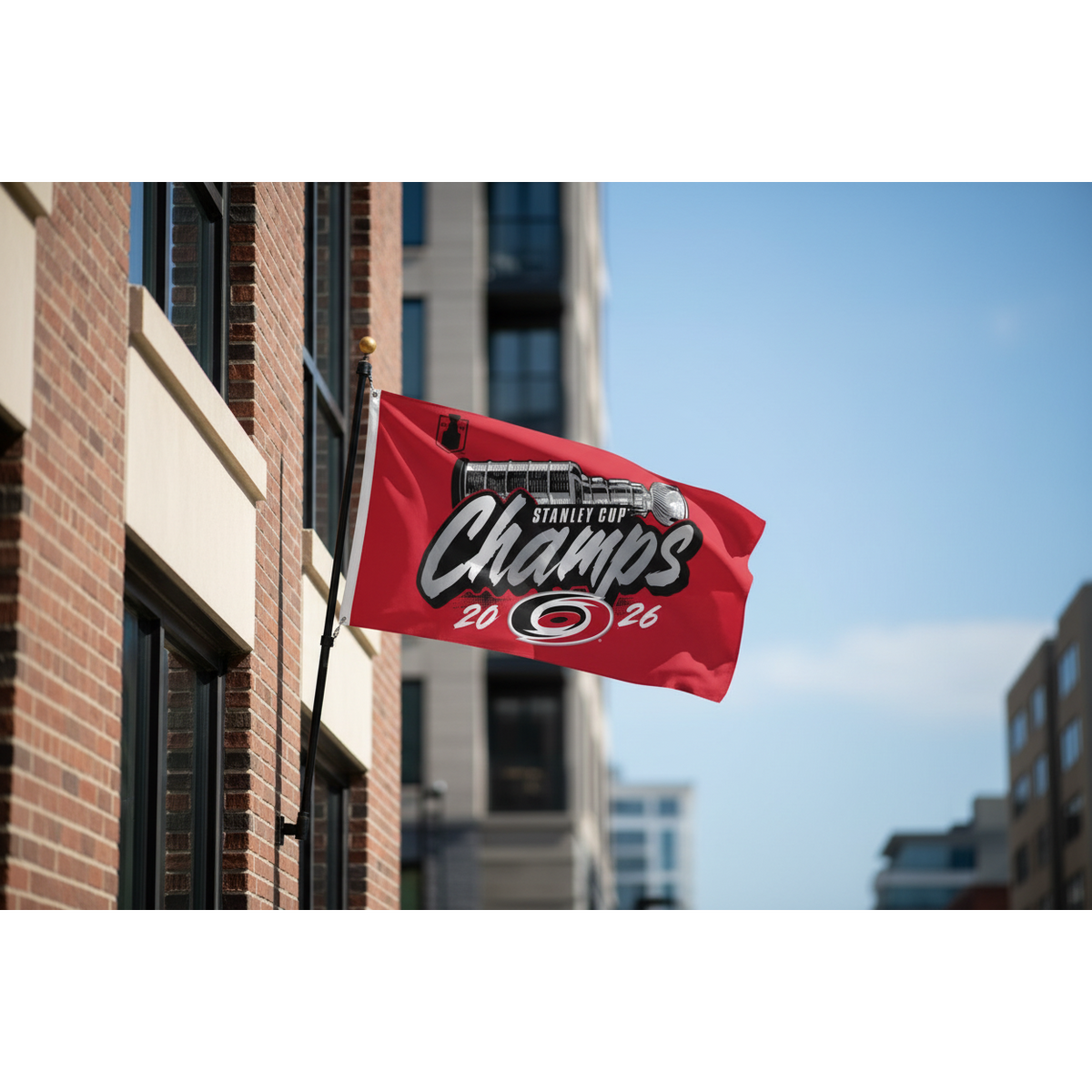 Carolina Hurricanes 2026 Stanley Cup Champions Deluxe Flag 3' x 5'