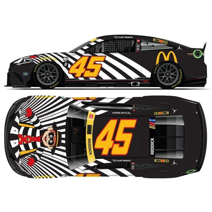 Diecast 1/24 Scale: 2023 Camry Tyler Reddick #45 McDonalds Hamburger
