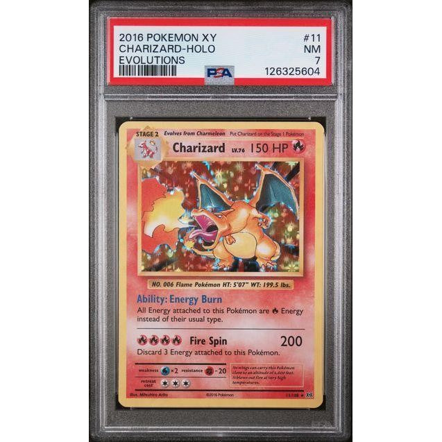 2016 Pokémon XY Evolutions #11 Charizard Holo PSA 7