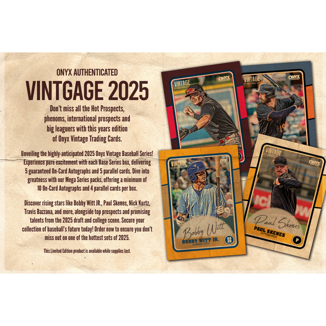 2025 Onyx Vintage Baseball Mega Hobby Pack