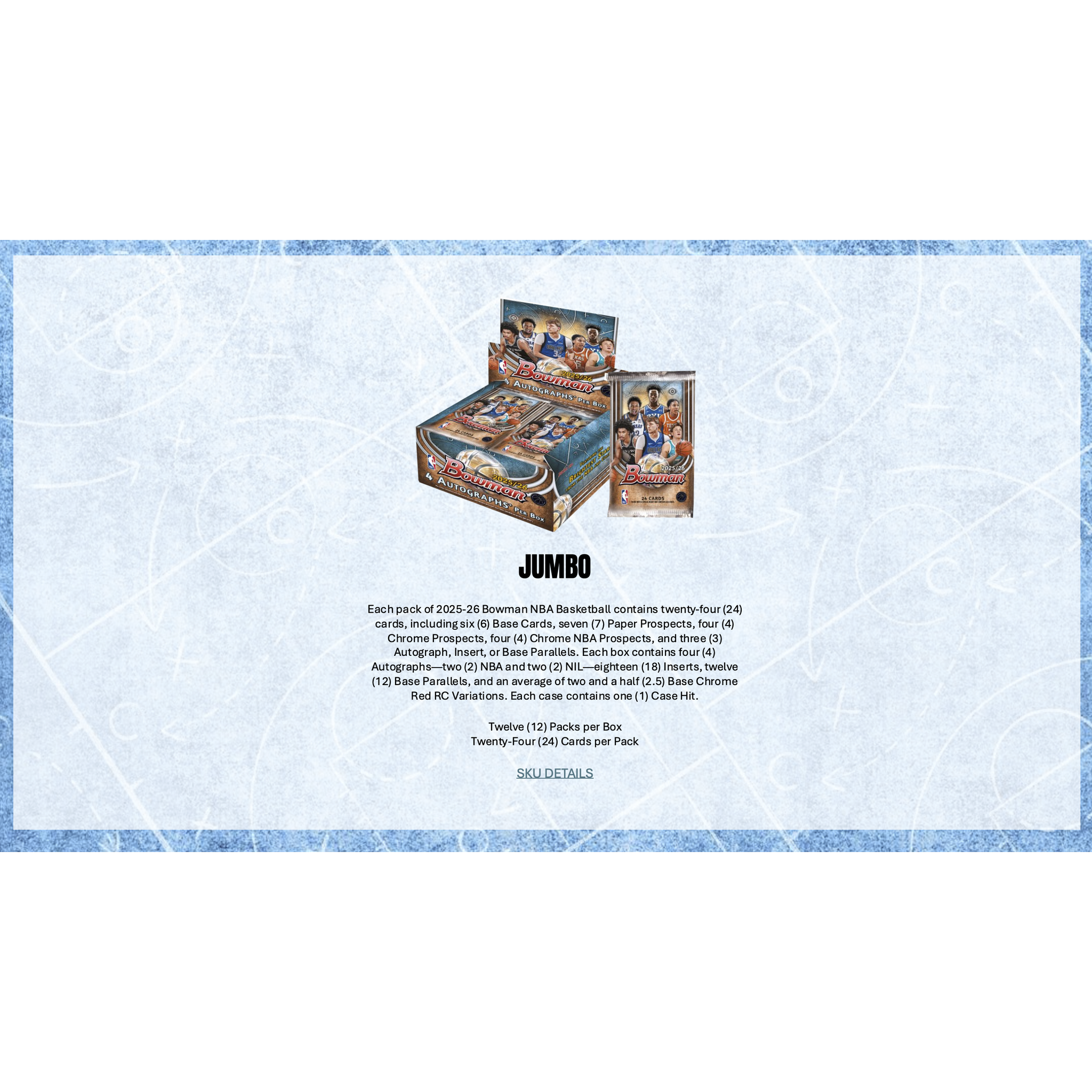 2025-26 Bowman Basketball Hobby Jumbo Box