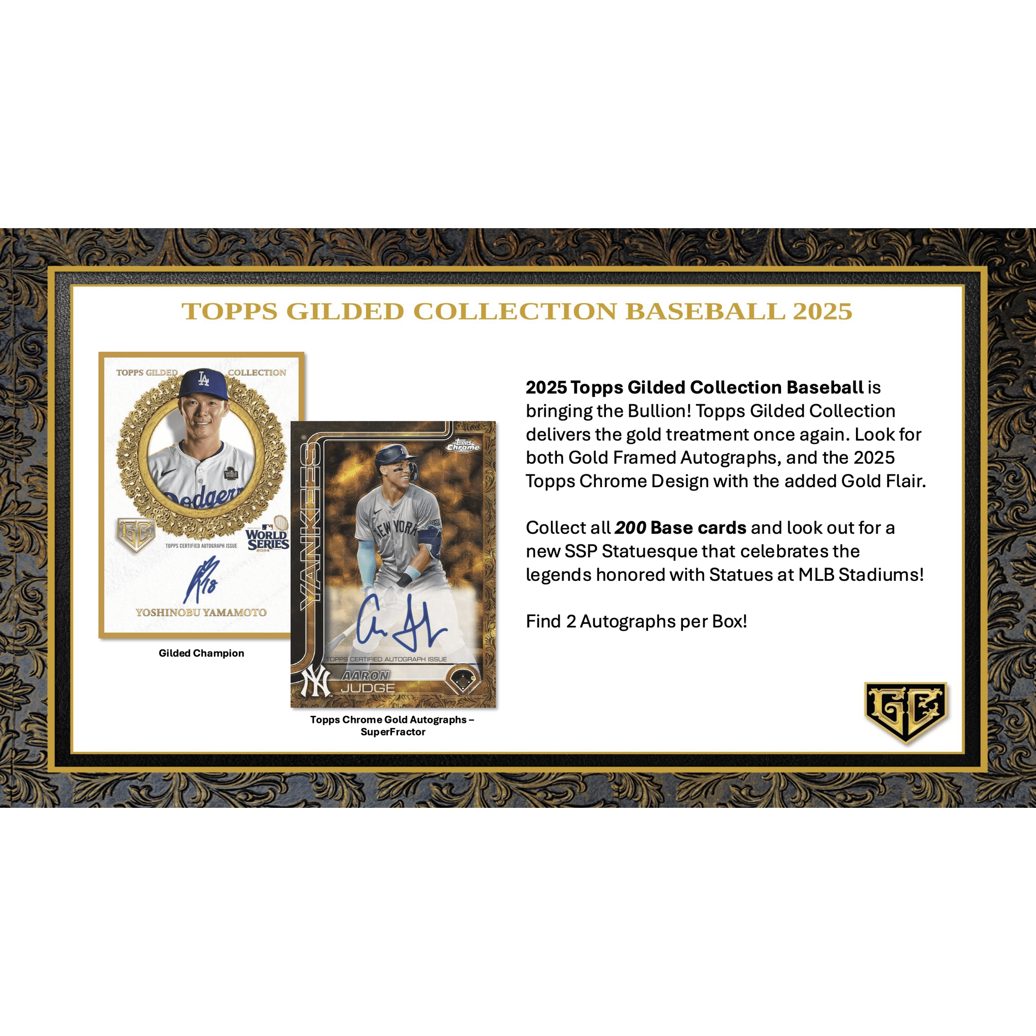 2025 Topps Gilded Collection Baseball Hobby Box