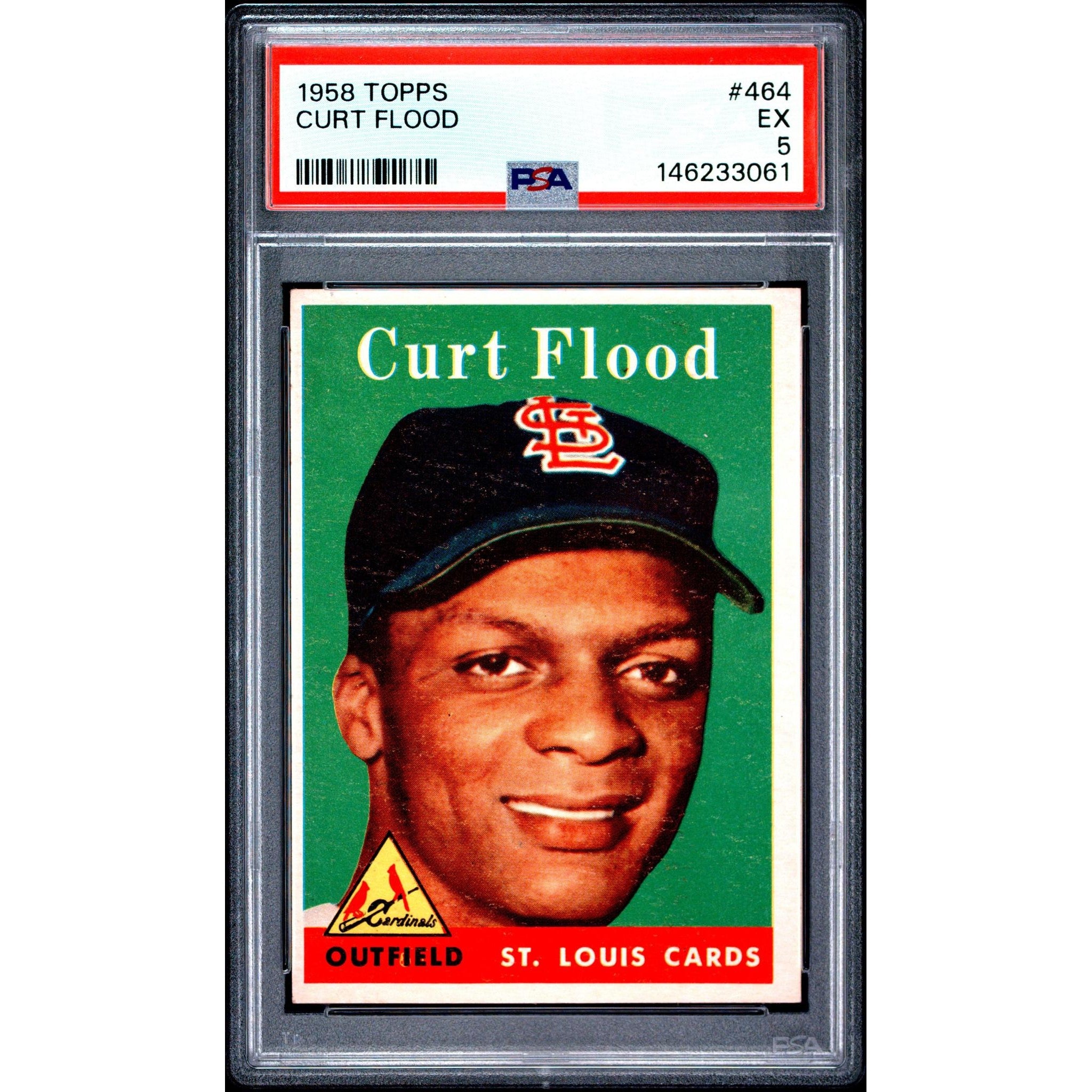 Curt Flood 1958 Topps #464 PSA 5