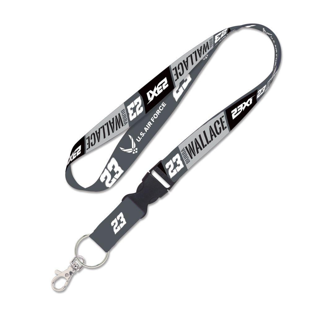 Bubba Wallace #23 NASCAR Lanyard – 1” Wide with Detachable Buckle