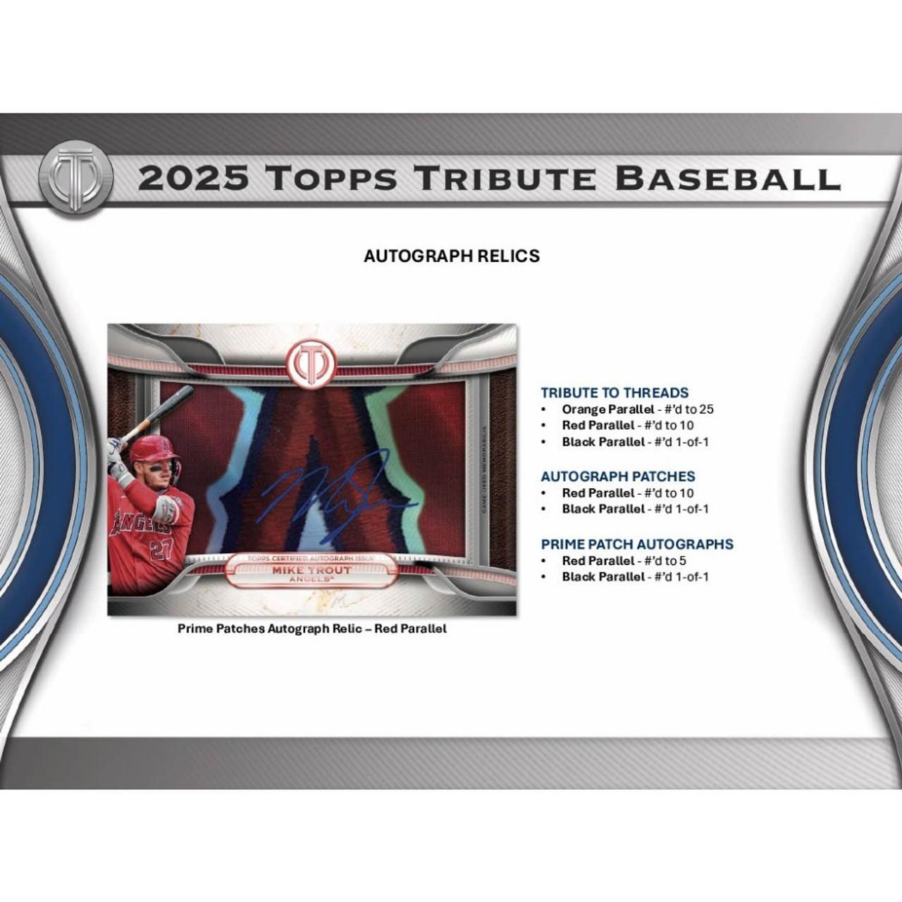 2025 Topps Tribute Baseball Hobby Box