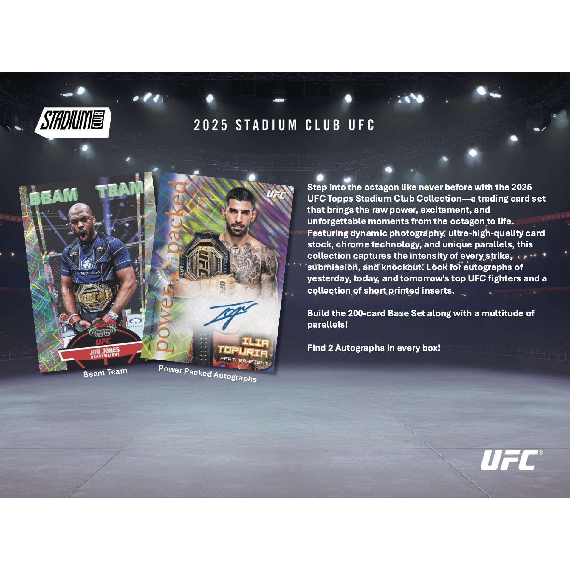2025 Topps Stadium Club UFC Hobby 16-Box Case