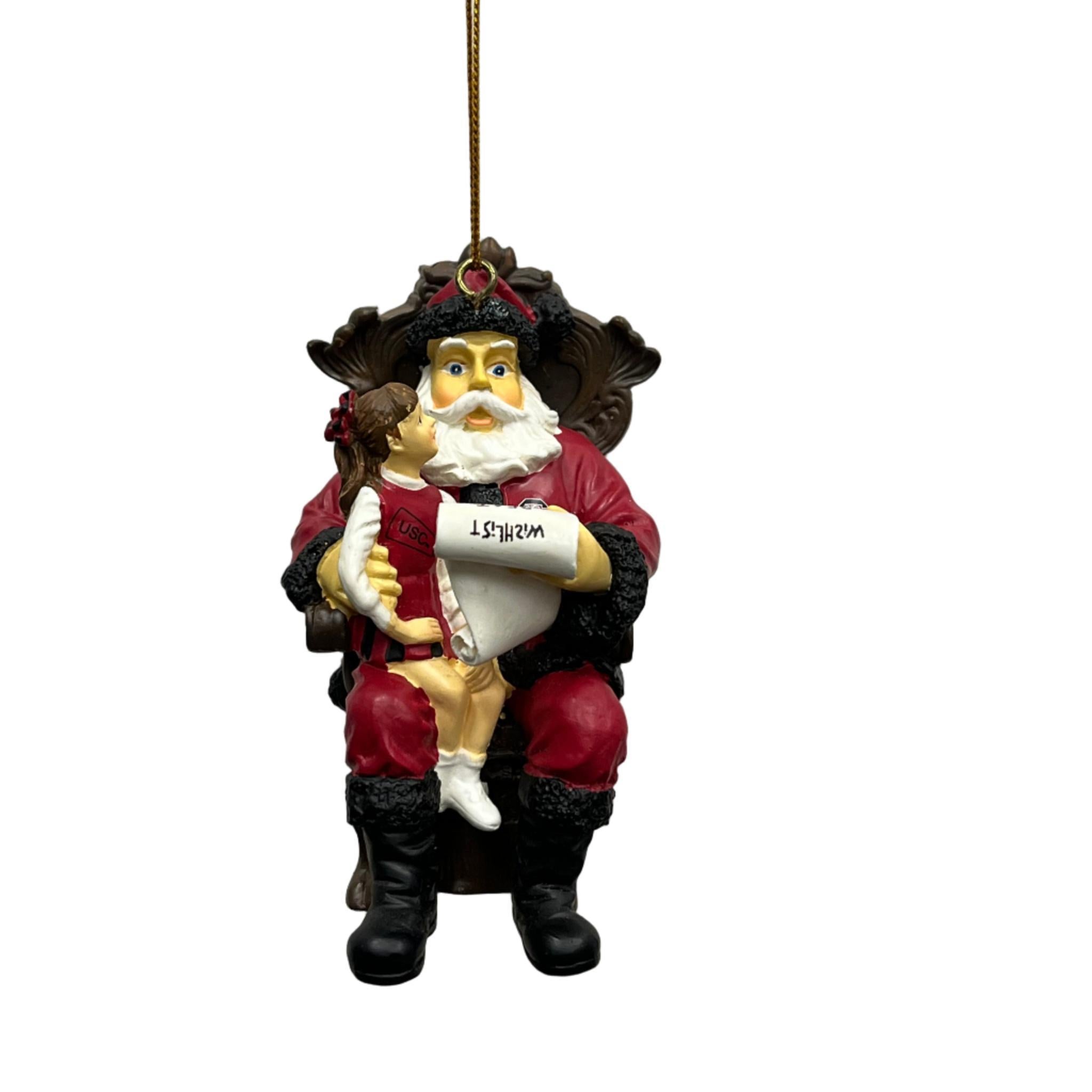 Ornament: South Carolina Gamecocks - Wishlist Santa
