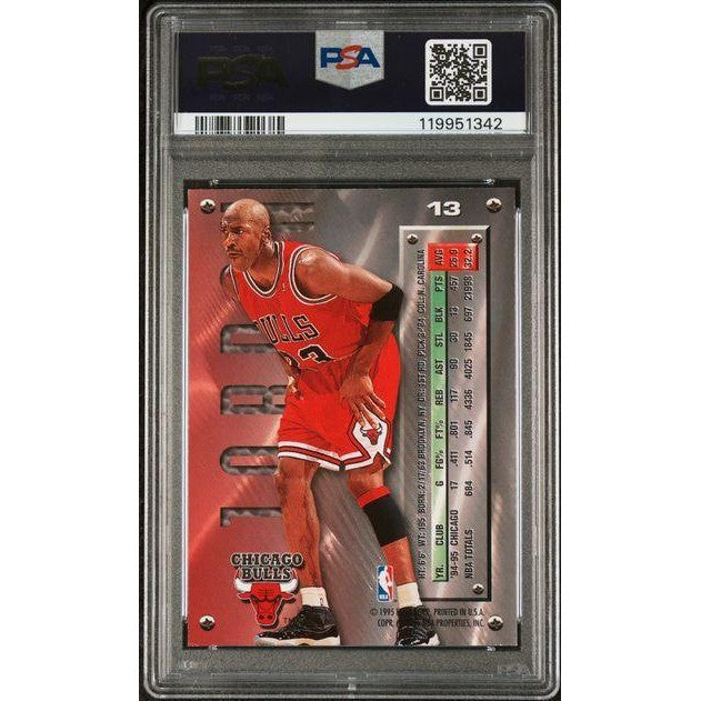 1995 Fleer Metal Michael Jordan Silver Spotlight #13 PSA 7