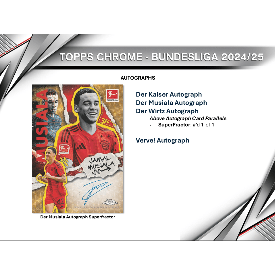 2024-25 Topps Chrome Bundesliga Soccer Hobby Box