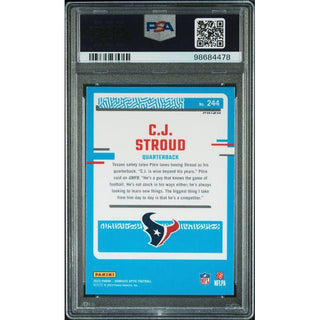 C J Stroud 2023 Donruss Optic holo #244 PSA 10
