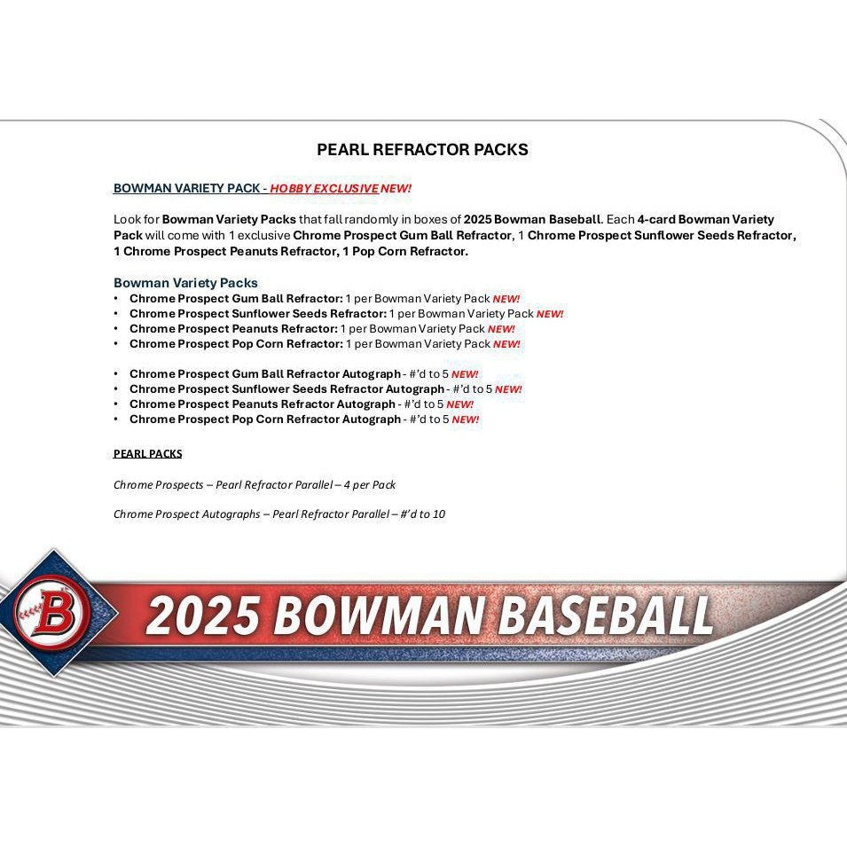 2025 Bowman Baseball Hobby Pack