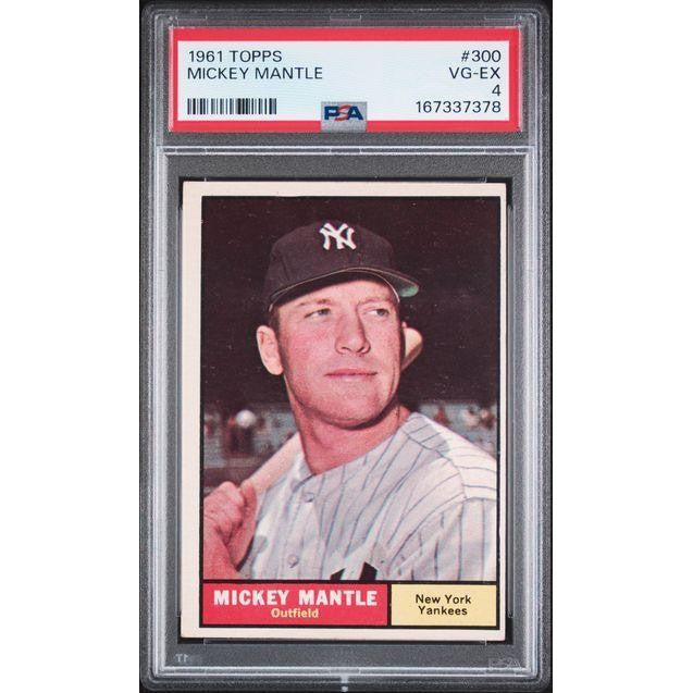 1961 Topps Mickey Mantle #300 PSA 4