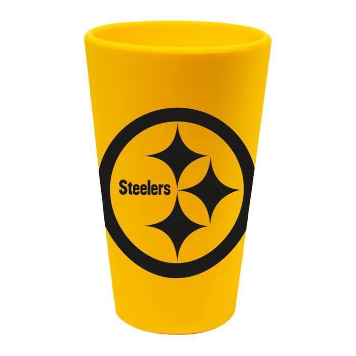 Pittsburgh Steelers Team Color 16 oz Silicone Pint Glass