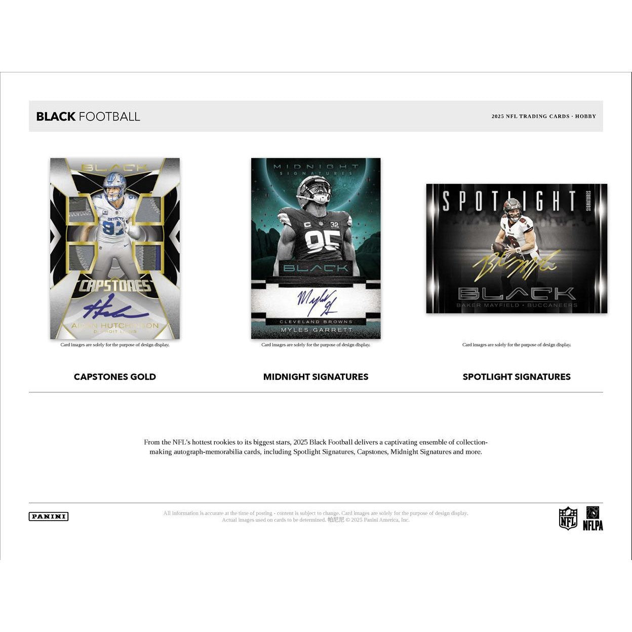 2025 Panini Black Football Hobby Box