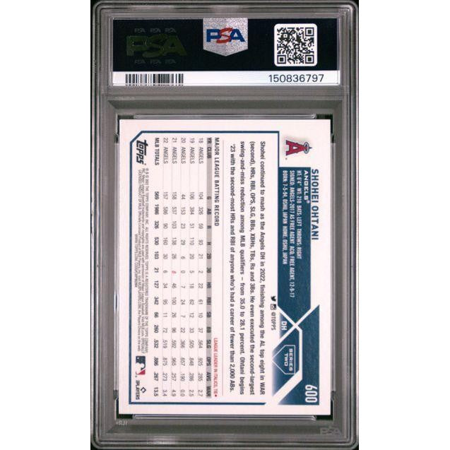 Shohei Ohtani 2023 Topps #600 PSA 9