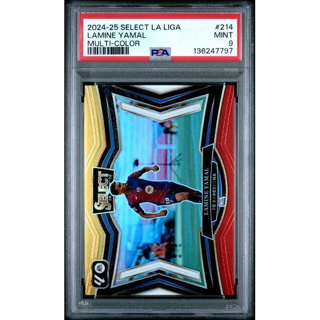 Lamine Yamal 2024-25 Select La Liga Multi Color #214 PSA 9