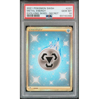 Metal Energy 2021 Pokémon SWSH Evolving Skies Secret #237 – PSA 10