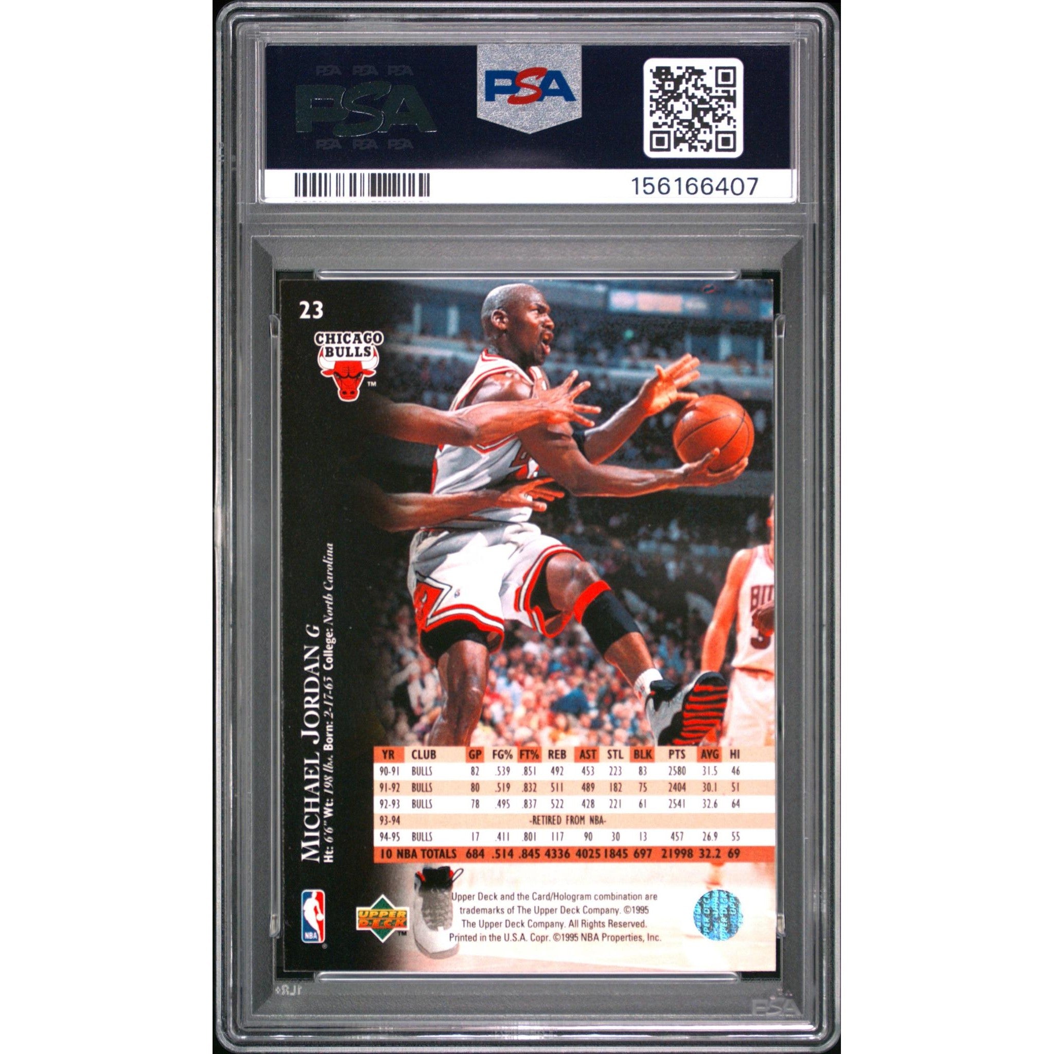 Michael Jordan 1995 Upper Deck #23 PSA 7