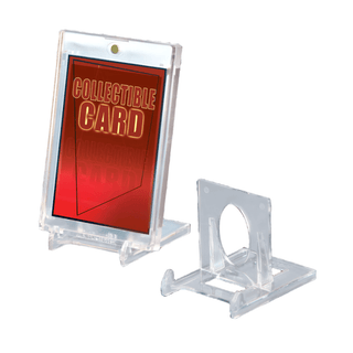 Card Stand: Small 2-Piece Card Holder Stands 5ct – Adjustable Display for One-Touch, Top Loaders & Screwdowns