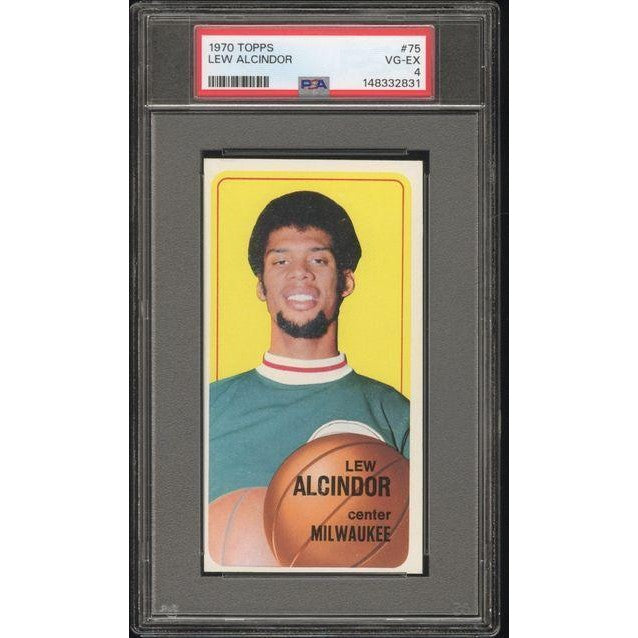 Lew Alcindro 1970 Topps #75 PSA 4