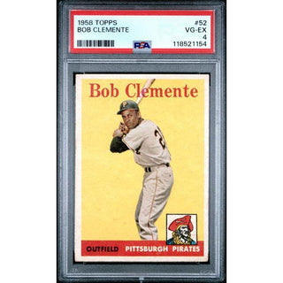 Bob Clemente 1958 Topps #52 VG-EX PSA 4