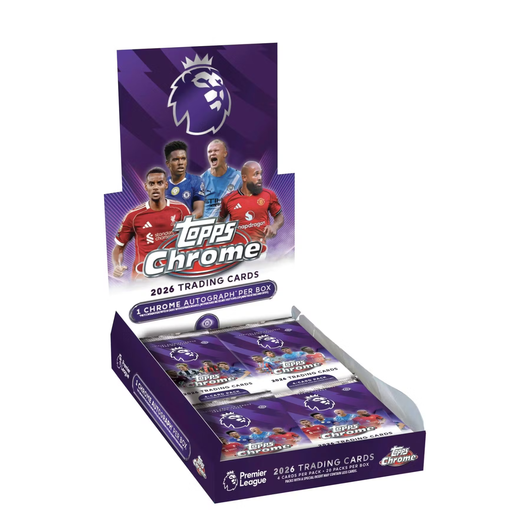 2026 Topps Chrome Premier League Soccer Hobby Box