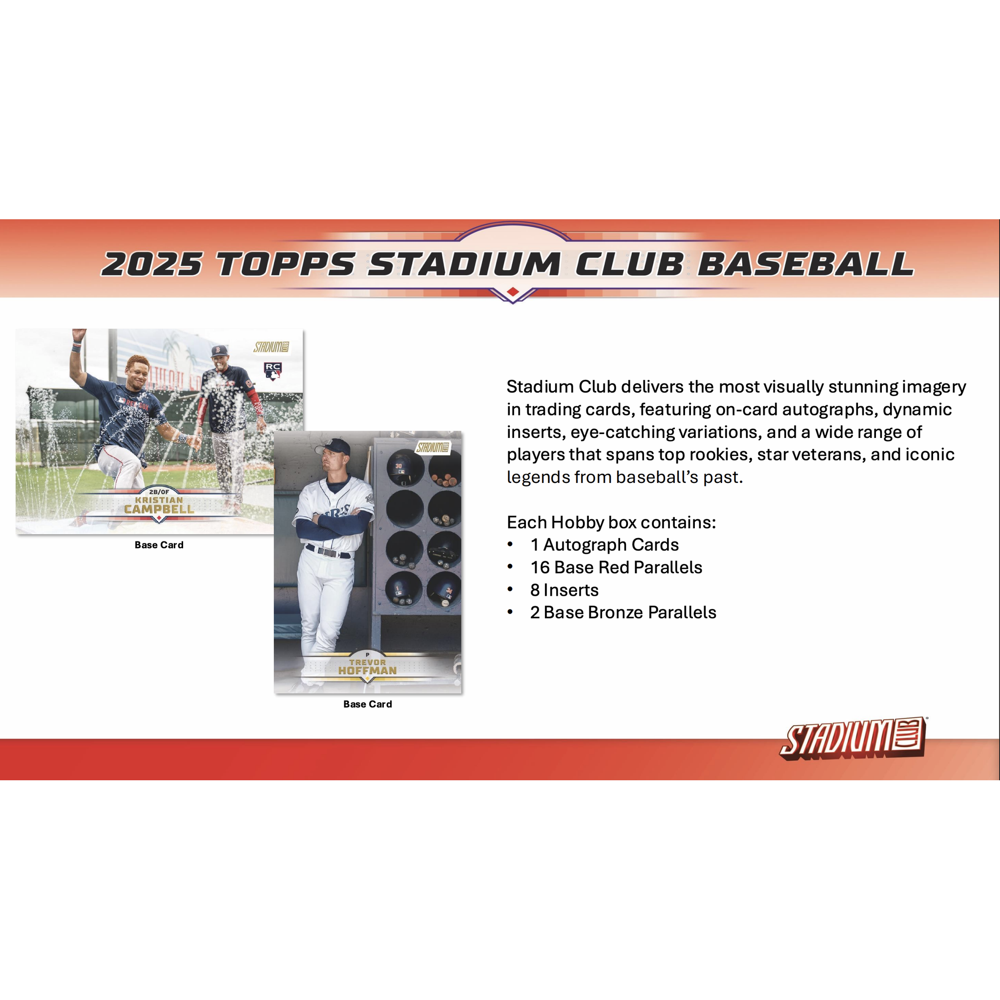 2025 Topps Stadium Club Baseball Hobby Box