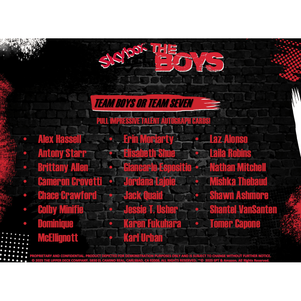 2025 Upper Deck The Boys Season 1 & 2 Hobby Pack