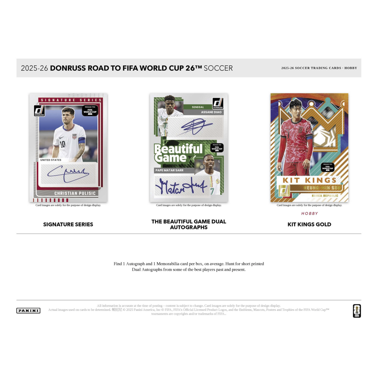 2025-26 Panini Donruss Road To FIFA World Cup 26 Soccer Hobby Box
