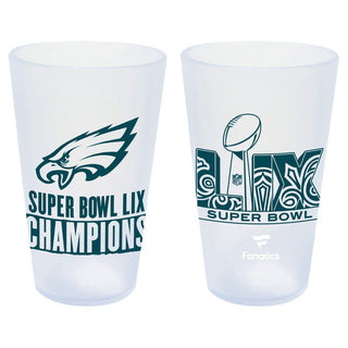 Silicone Pint Glass: Philadelphia Eagles - LIX Super Bowl Champions