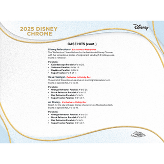 2025 Topps Chrome Disney Hobby Box