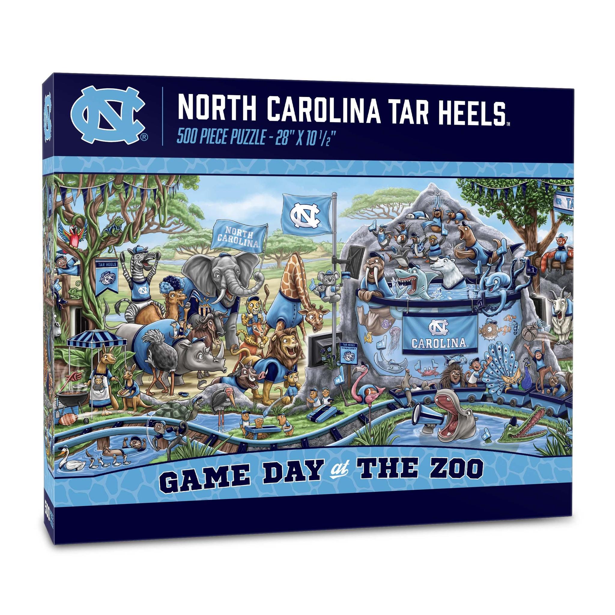 North Carolina Tar Heels Game Day at the Zoo 500 pc Puzzle