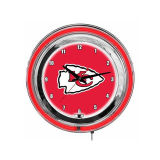 Clock: Kansas City Chiefs - 15" Neon