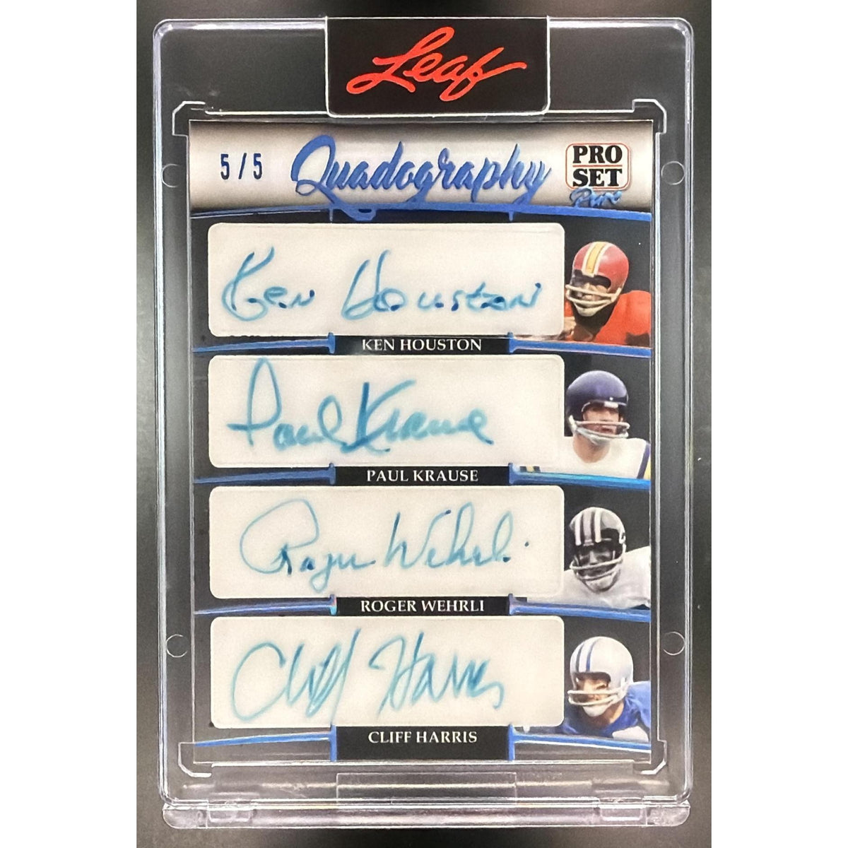 2023 Leaf ProSet Quadography #Q-8 Houston Krause Wehrli Harris Non-Graded 5/5
