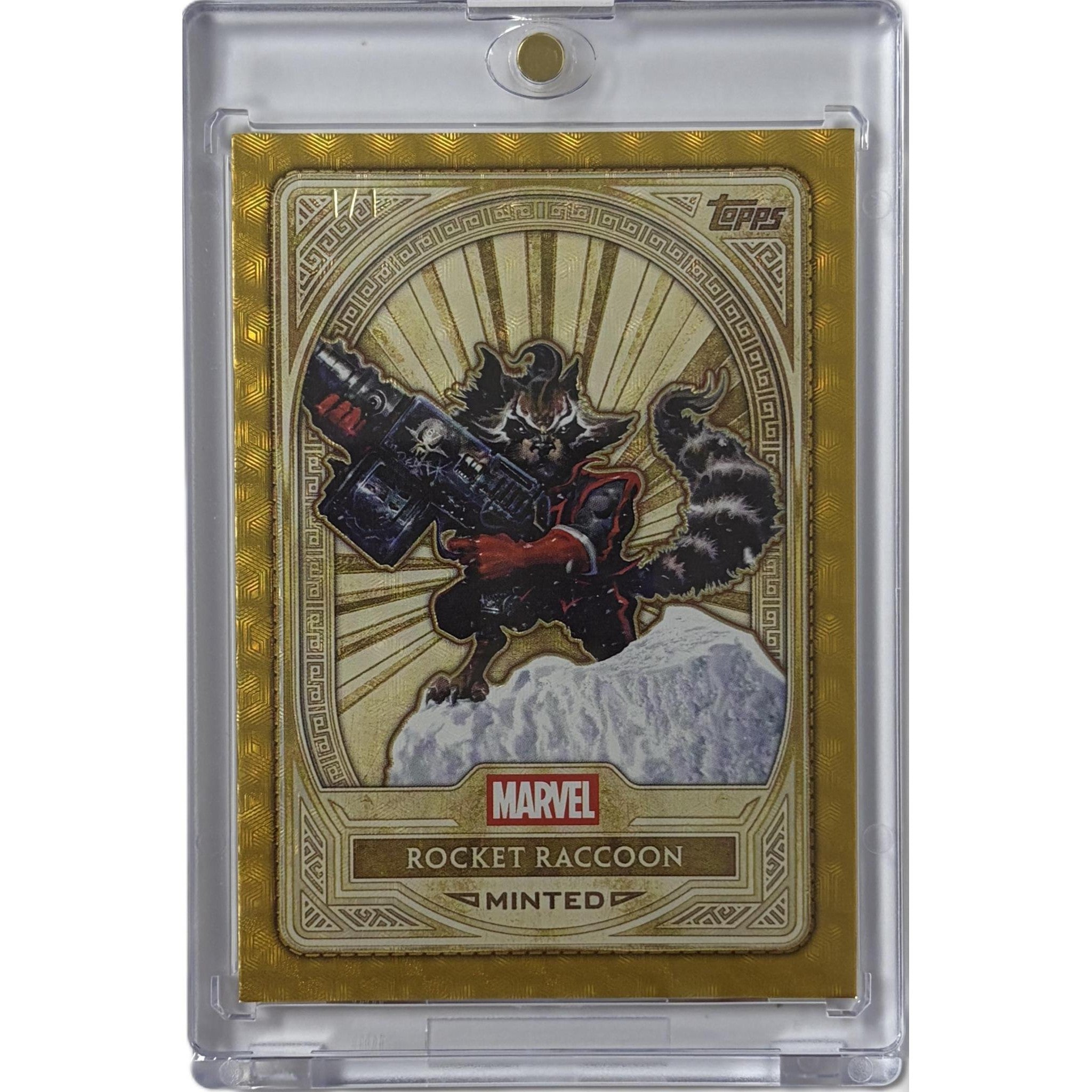 Rocket Raccoon 2025 Topps Marvel Minted 1/1 - non-graded