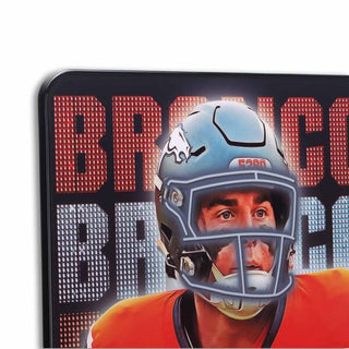 Wall Decor: Denver Broncos – Bo Nix Neon Lights High Transparency Wall Art