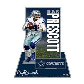 Dak Prescott Dallas Cowboys Acrylic Stand-Up Set – 3D Collectible Display