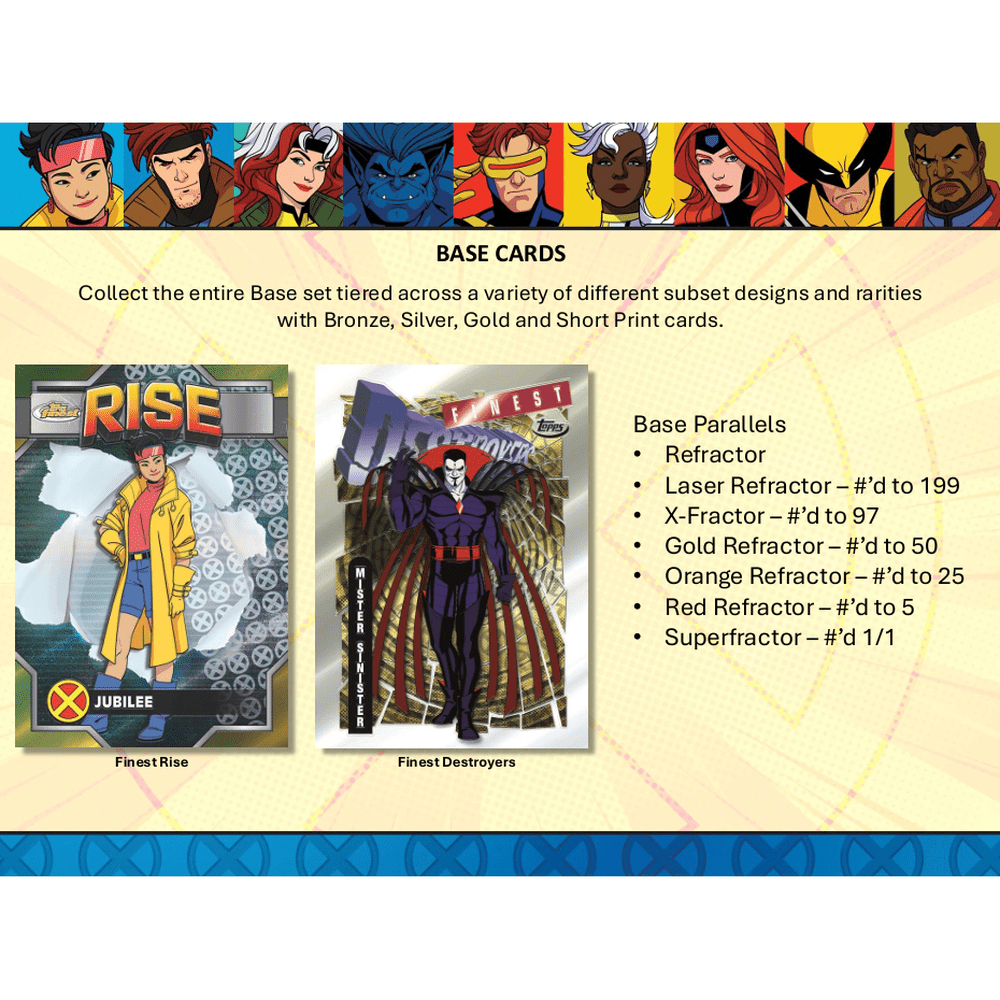 2024 Topps X-Men '97 Finest Hobby Pack