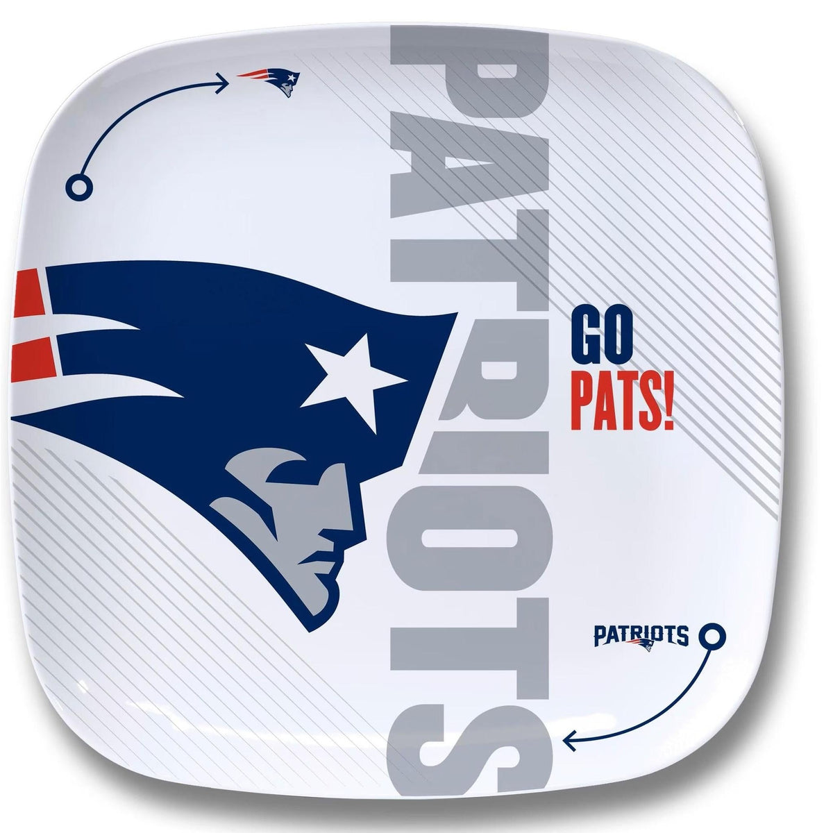 New England Patriots Officially Licensed Party Plate 10.25" x 10.25"