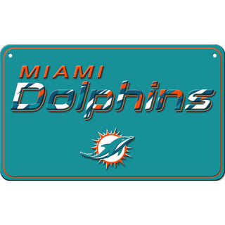 Wall Decor: Miami Dolphins - Modern Metal Sign