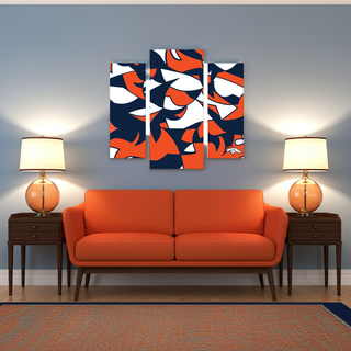 Wall Decor: Denver Broncos - Modern Wall Art 3pc