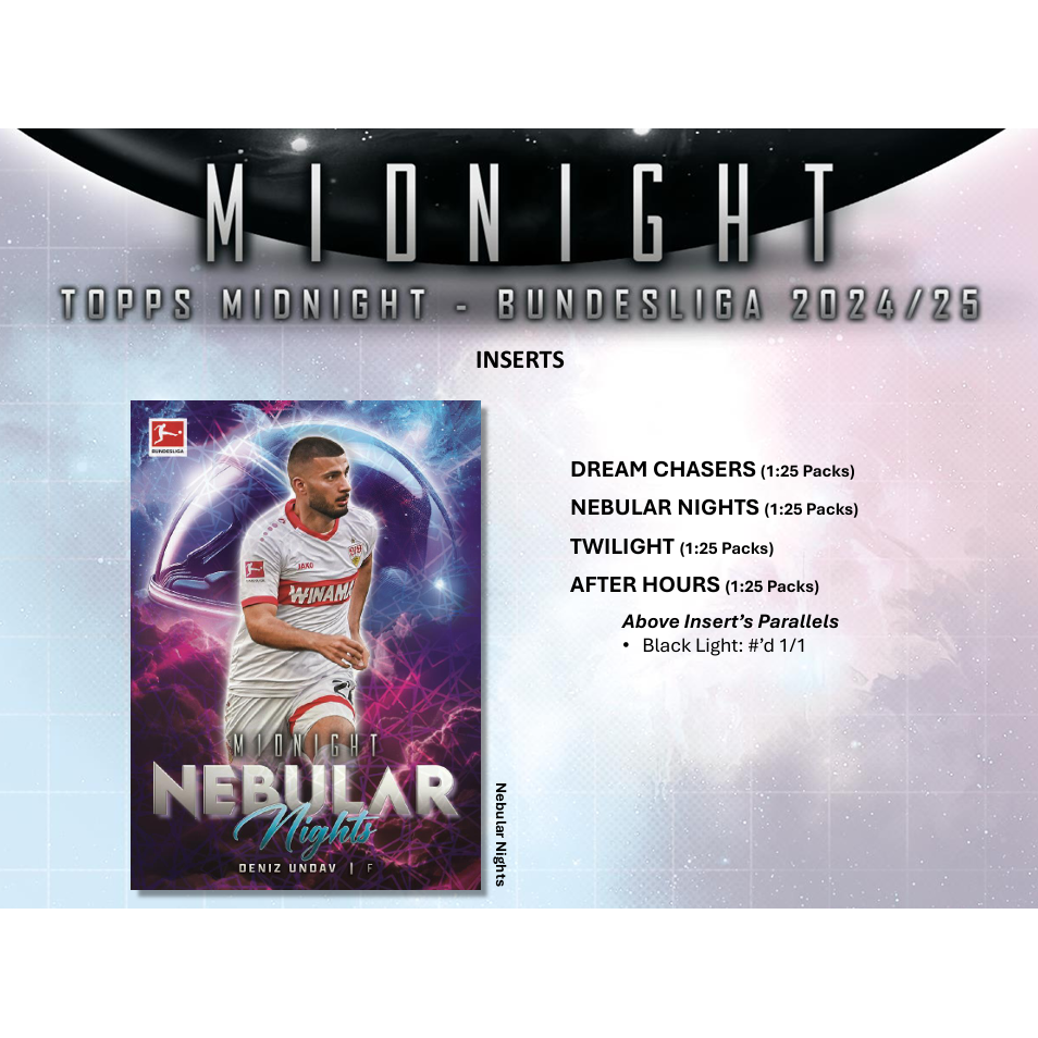2024-25 Topps Bundesliga Midnight Soccer Hobby Box