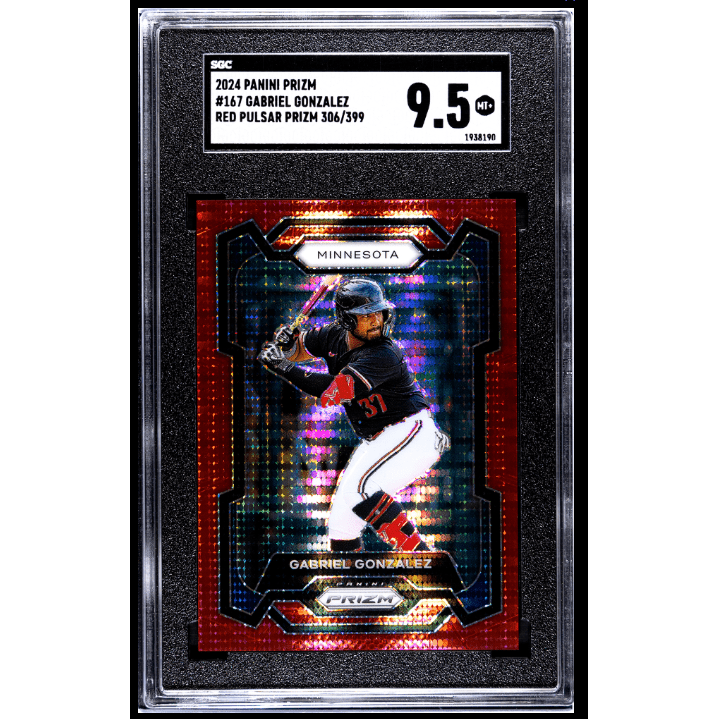 Gabriel Gonzalez 2024 Panini Prizm #167 Red Pulsar Prizm 306/399 SGC 9.5