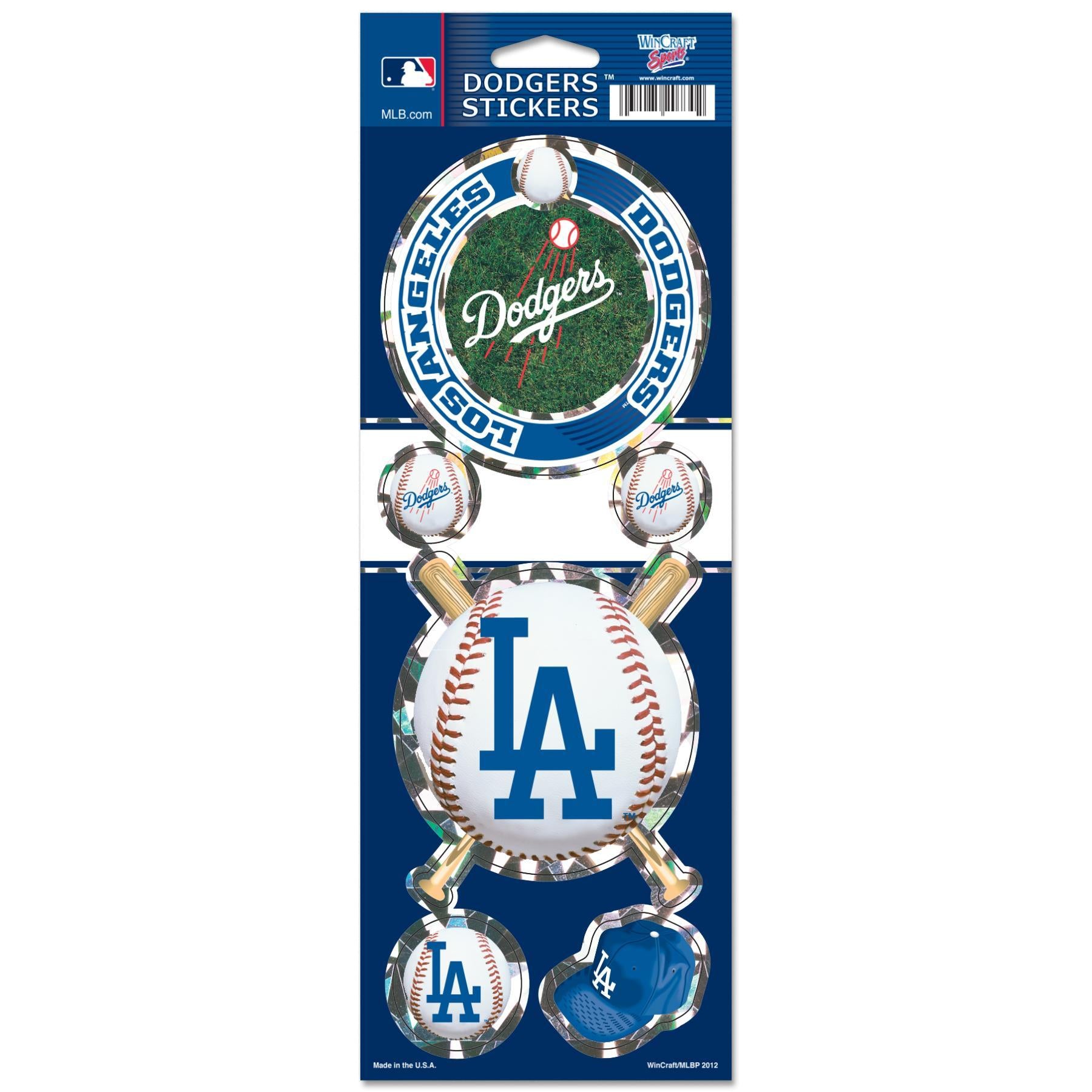 Los Angeles Dodgers Prismatic Decals – Official MLB Holographic Team Stickers