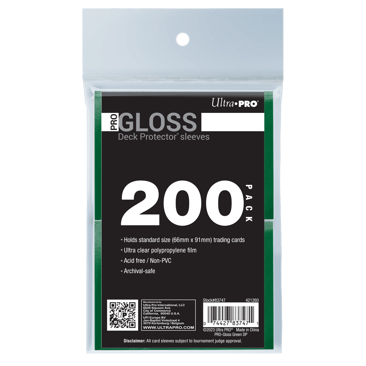 PRO-Gloss Standard Deck Protector Sleeves Bundle 200ct