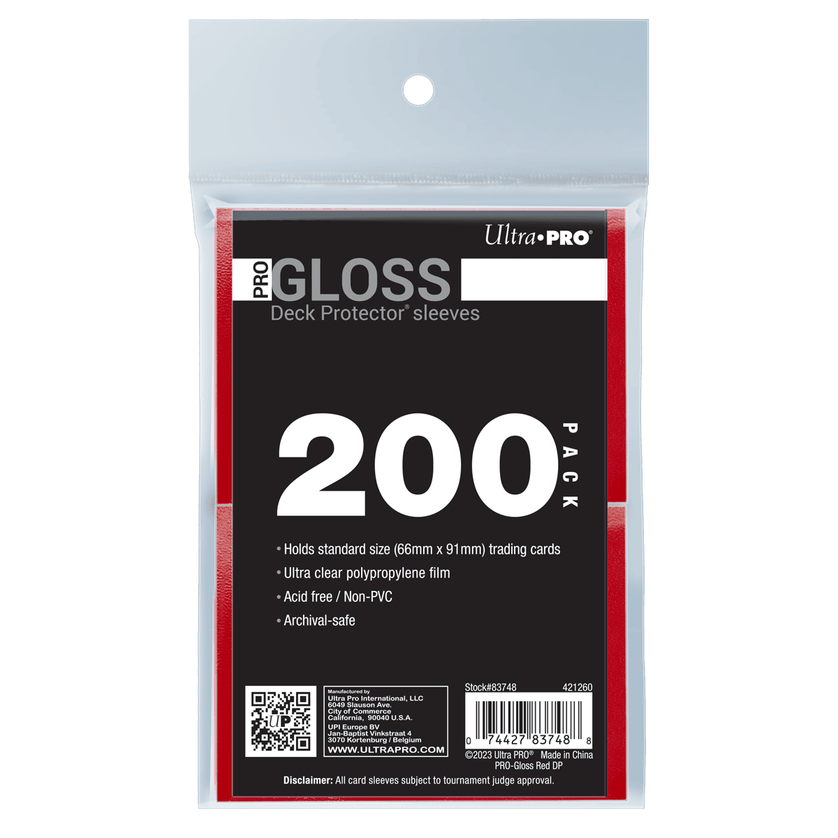 PRO-Gloss Standard Deck Protector Sleeves Bundle 200ct